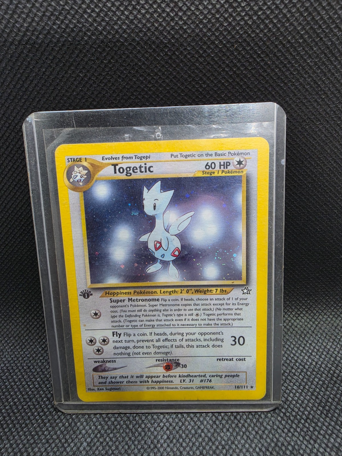 1st Edition Togetic 16/111 Neo Genesis 2000 Holo Rare WOTC Pokémon Card TCG