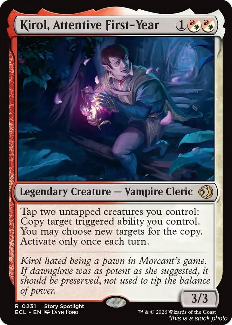 Kirol, Attentive First-Year (ECL 231) Normal, Lorwyn Eclipsed, MTG