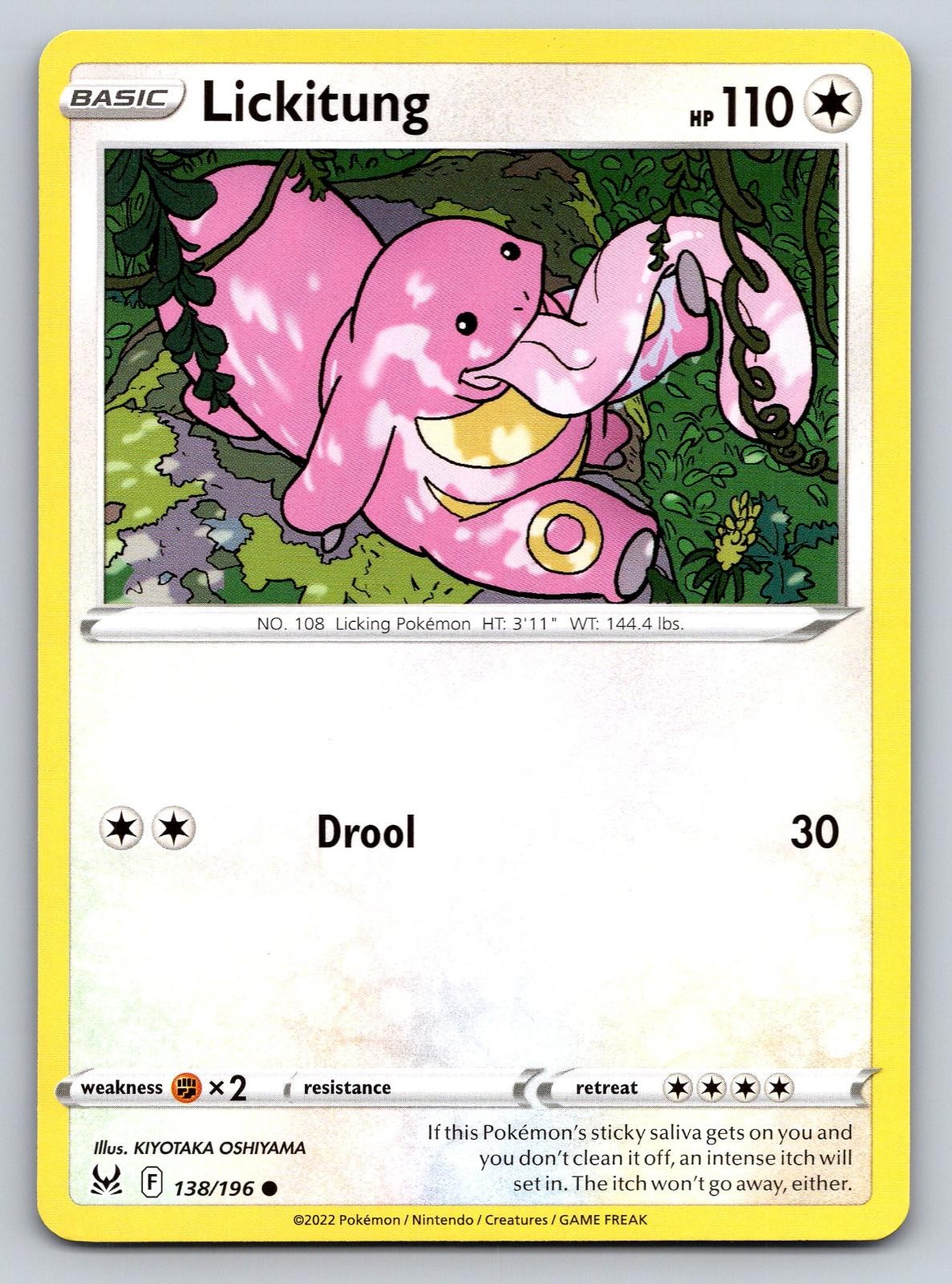 Lickitung 138/196 Common Lost Origin Pokemon Near Mint