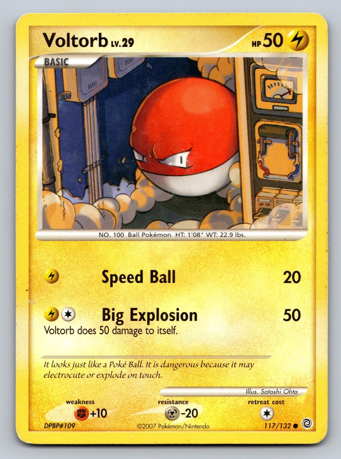 Voltorb 117/132 Common Secret Wonders Pokemon Heavily Played