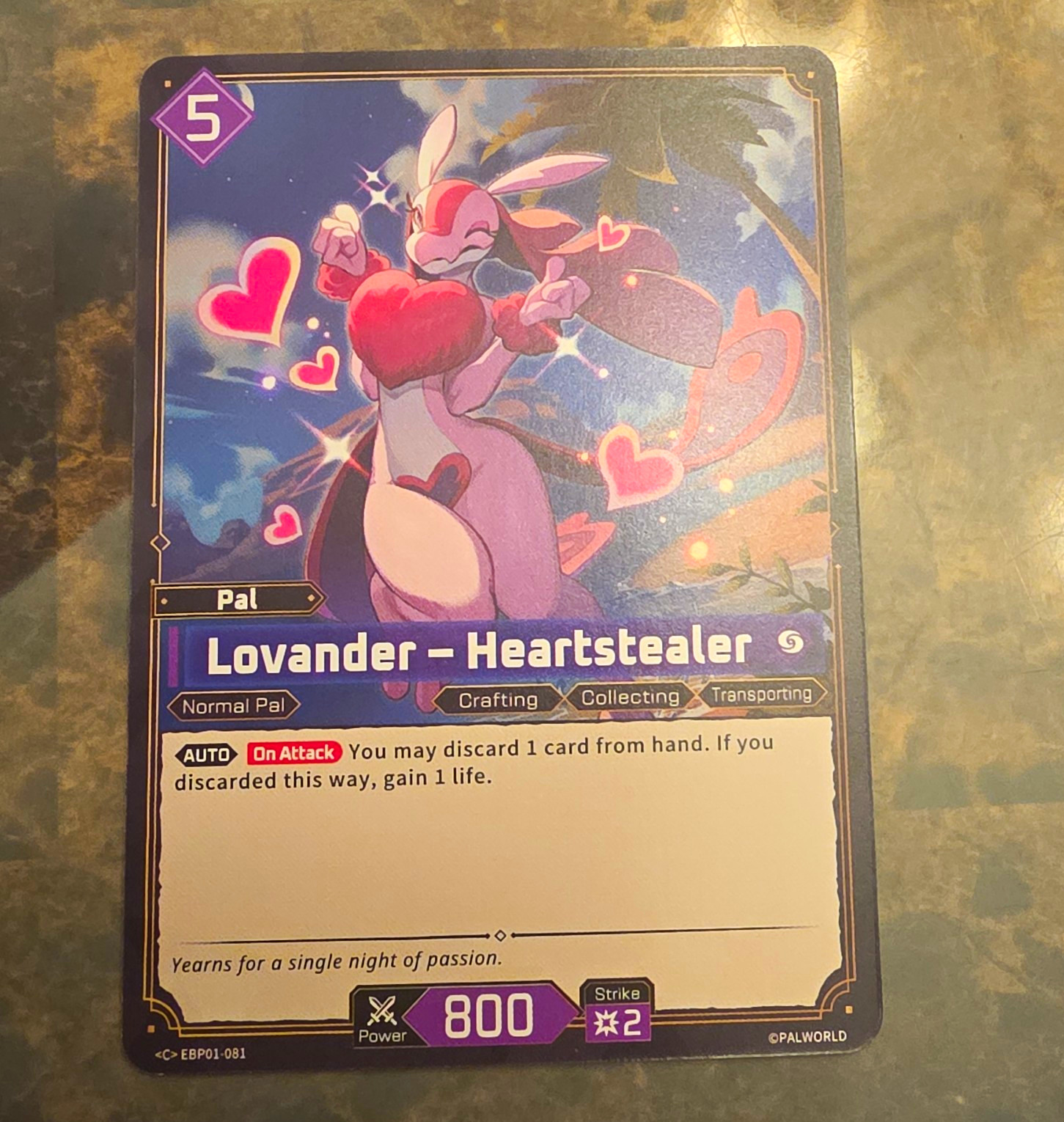 Palworld Lovander – Heartstealer EBP01-081 Pal Card English Power 800 Cost 5