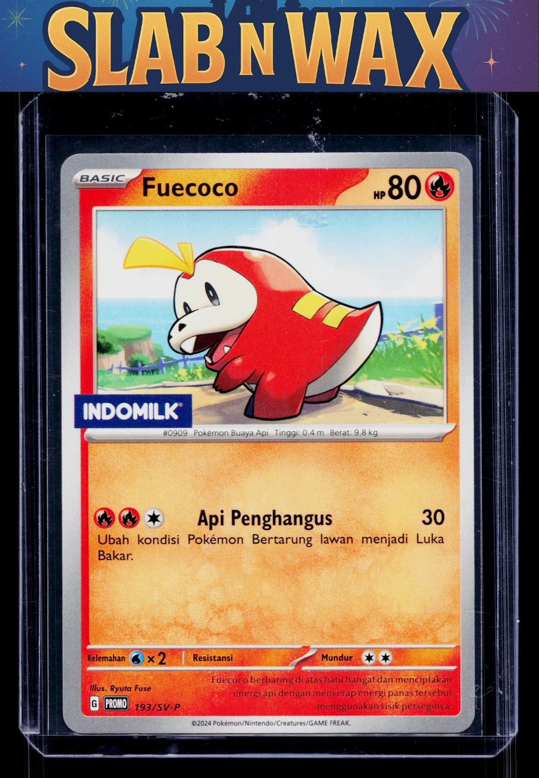 Pokemon tcg SV-P Promotional Cards Fuecoco #193/SV-P Indomilk