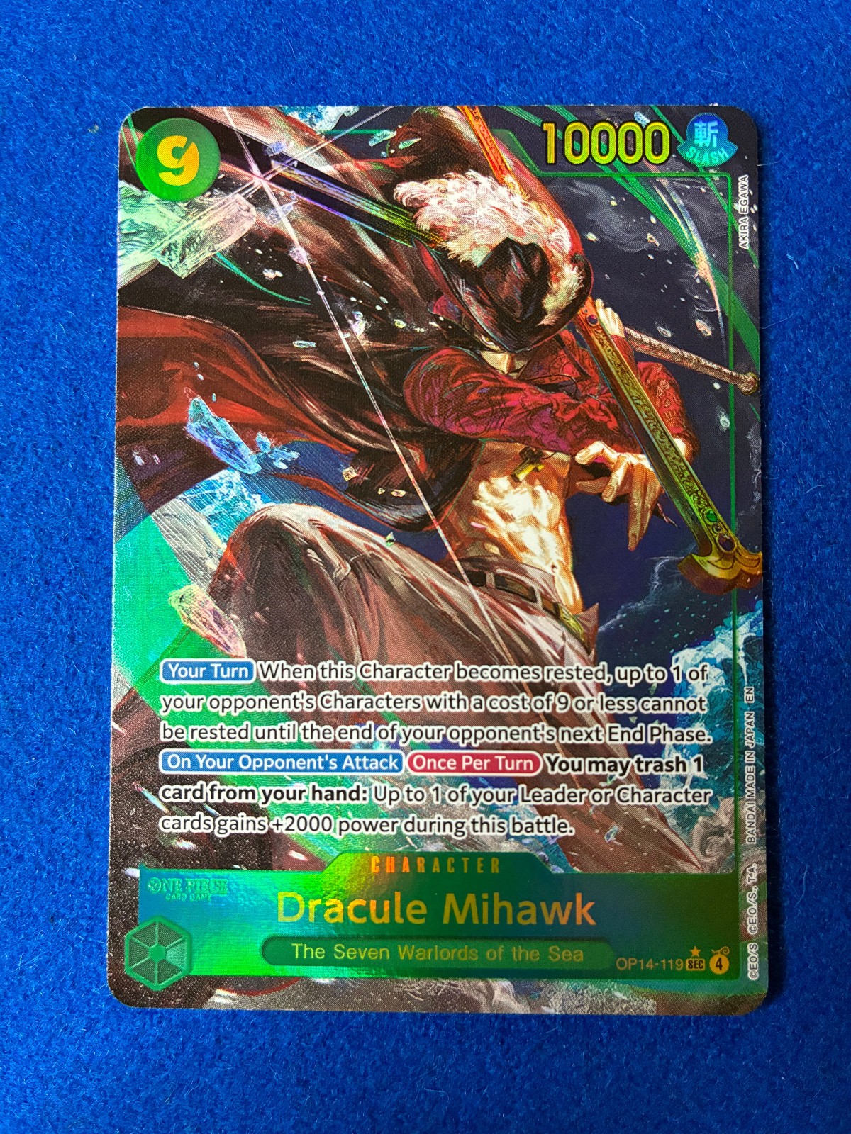 One Piece CCG Dracule Mihawk OP14-119 (Alternate Art)