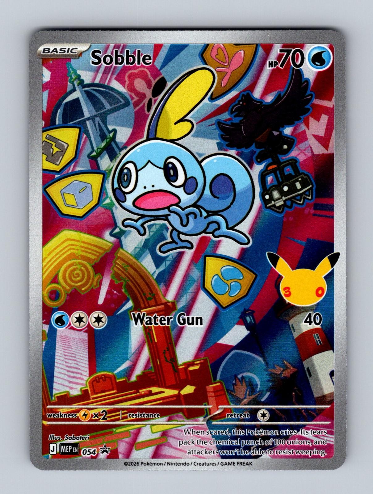 Sobble 054 Promo ME: Mega Evolution Promo Pokemon Holo Near Mint