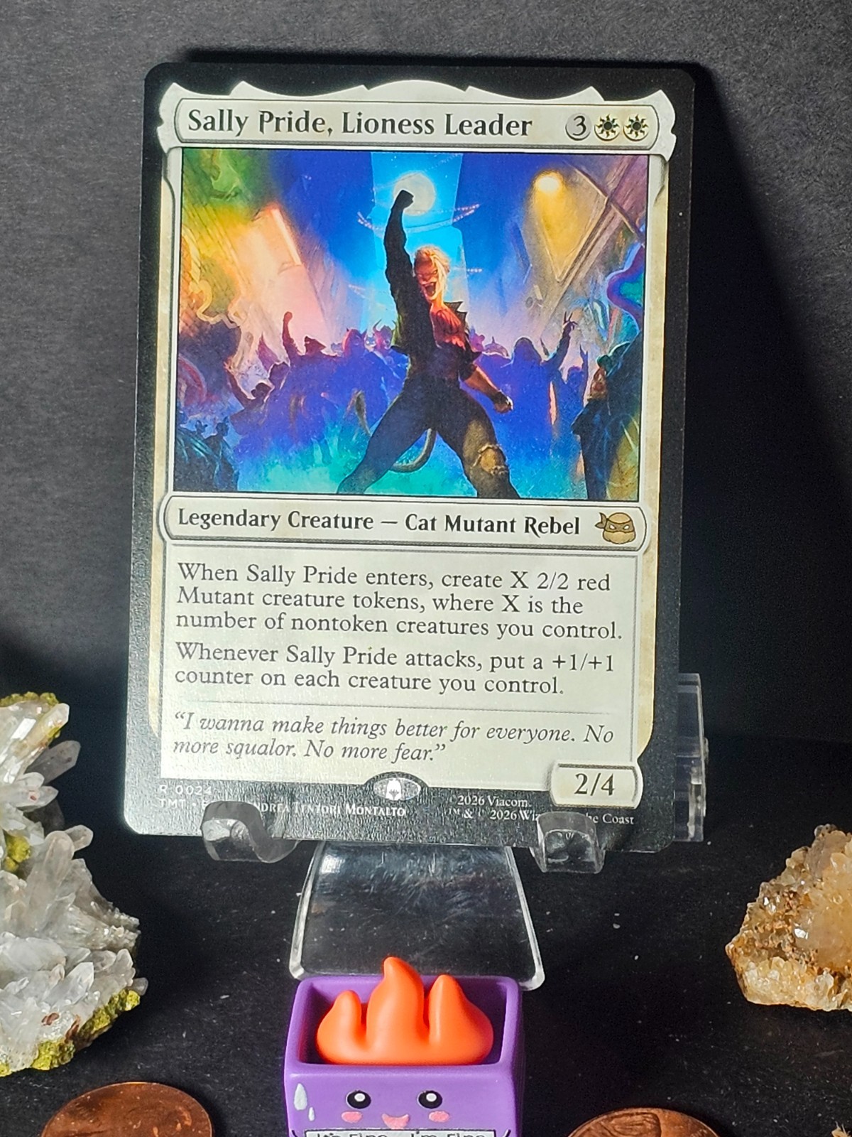 MTG Sally Pride Lioness Leader #0024 Rare TMNT Universes Beyond NM + FREE SHIP!