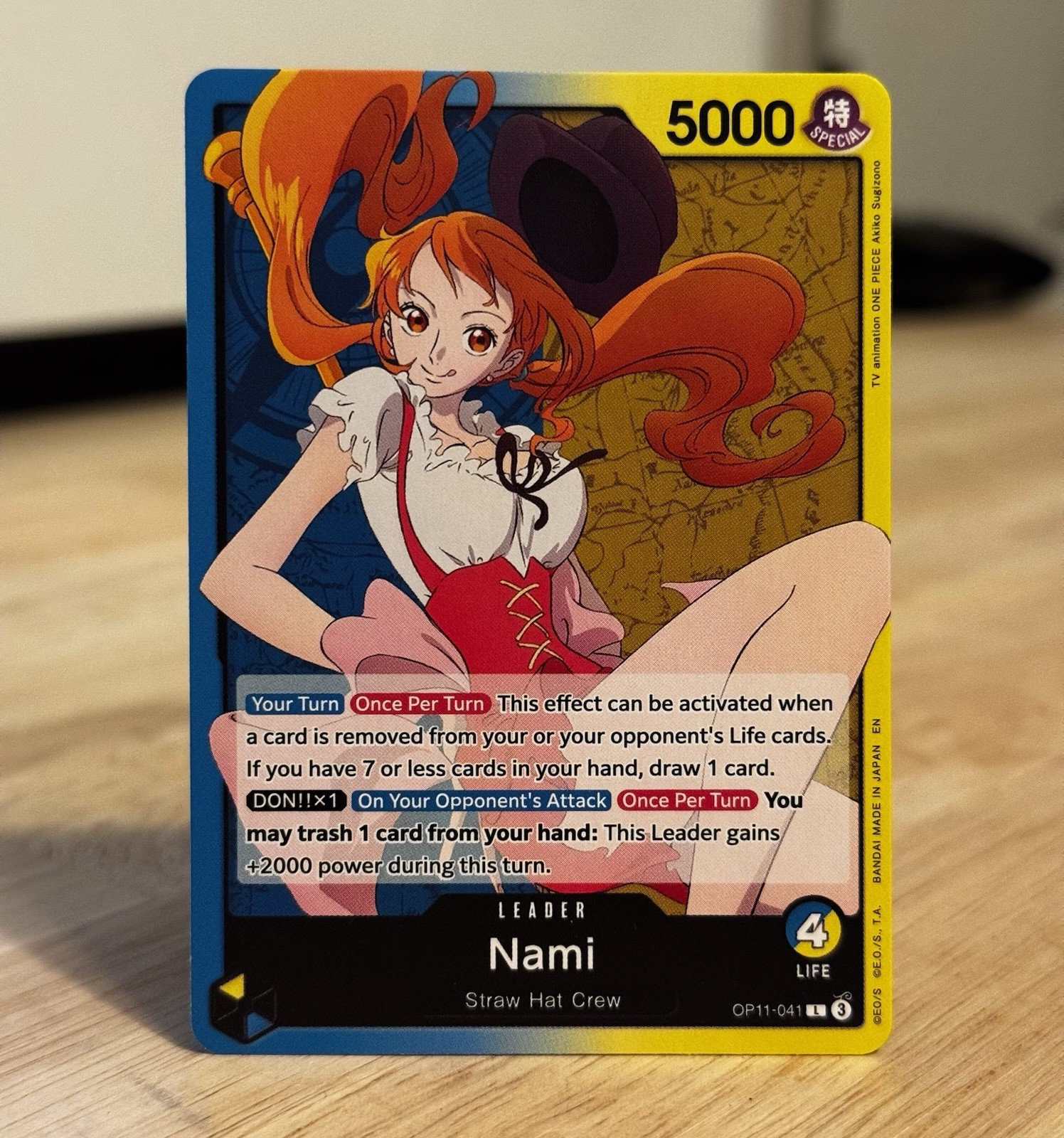 One Piece TCG – Nami (OP11-041) Leader – A Fist of Divine Speed – English