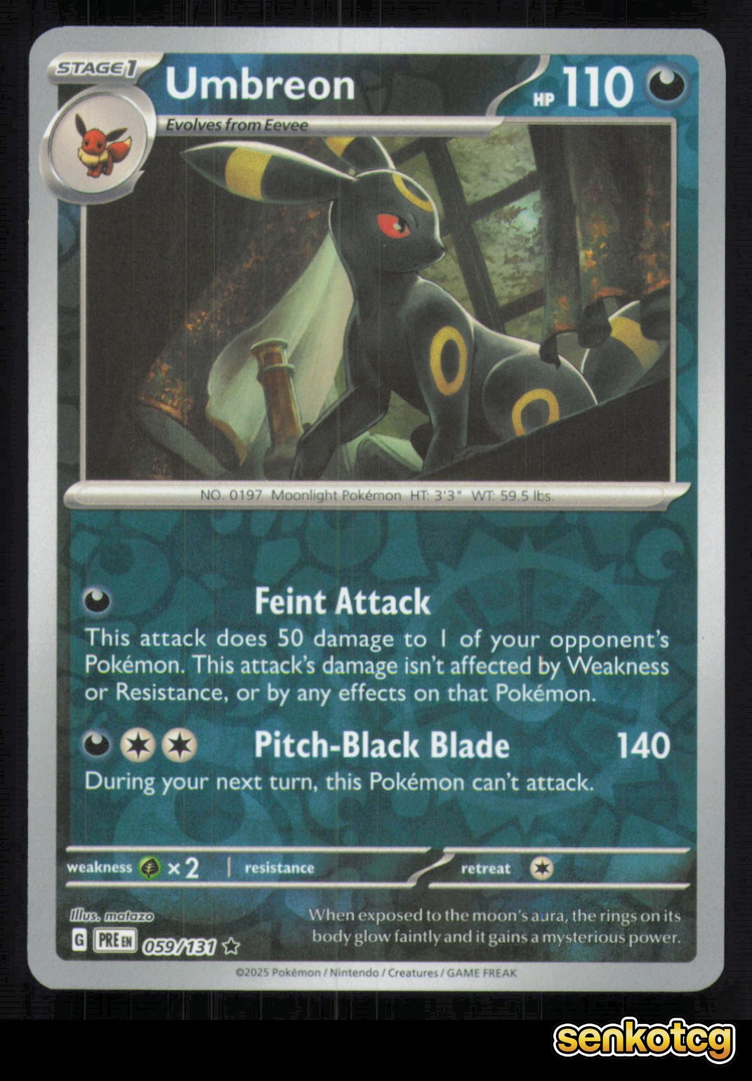 🎴 Umbreon 059/131 Reverse Holo Prismatic Evolutions NM 🎨 matazo