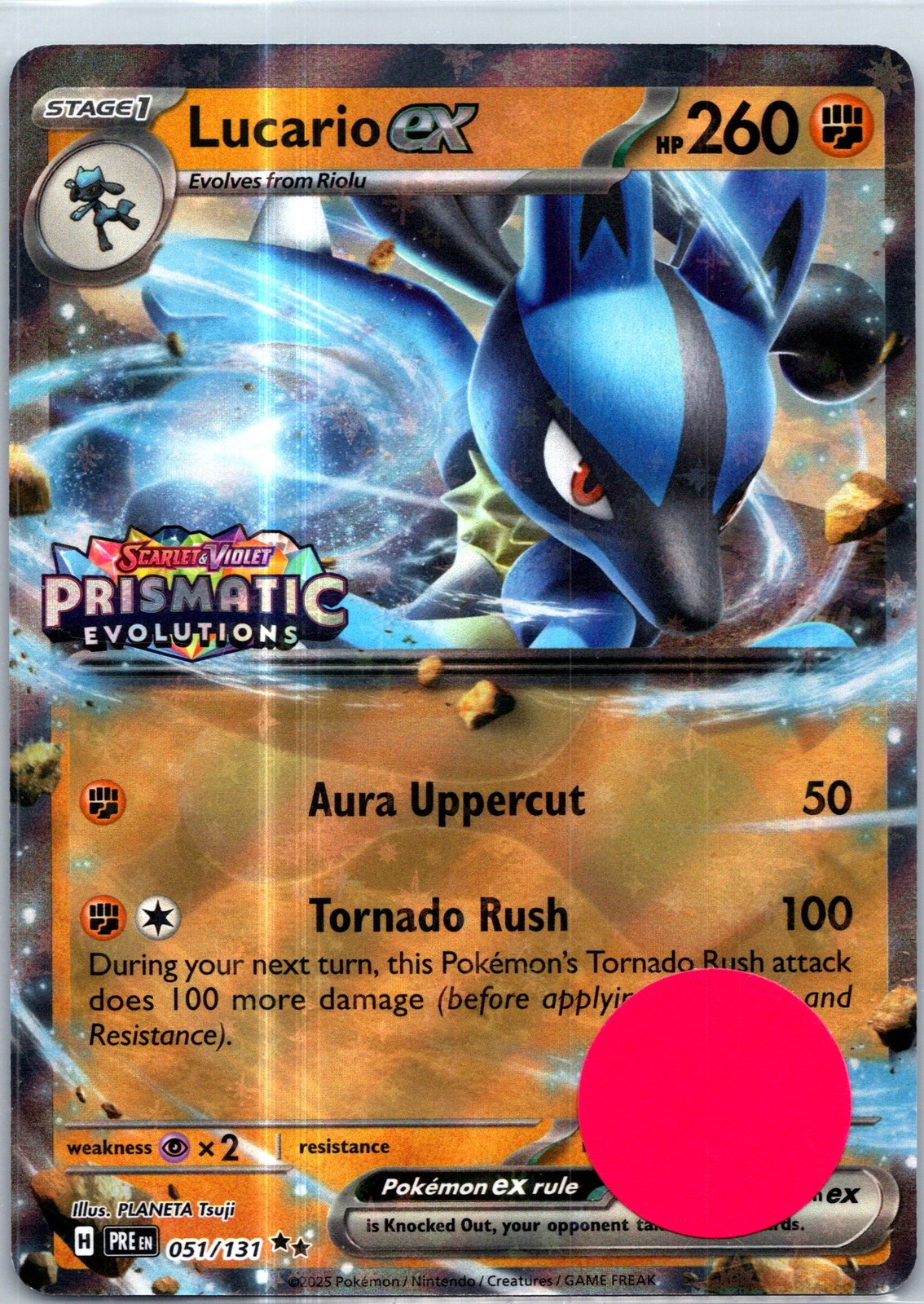 Lucario ex (Prismatic Evolutions Stamp) Double Rare Miscellaneous Cards & Produc