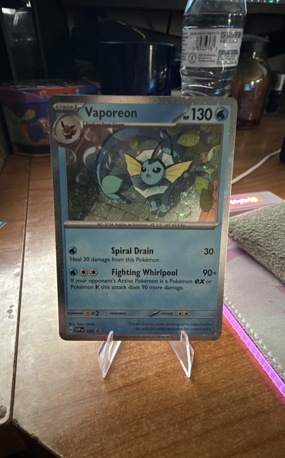 Vaporeon – 168 (Cosmos Holo) 168 Sv: Scarlet & Violet Promo Cards Holo