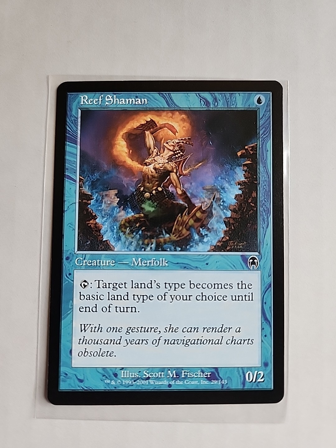 Reef Shaman – Apocalypse – MTG Magic – Common – Blue Creature