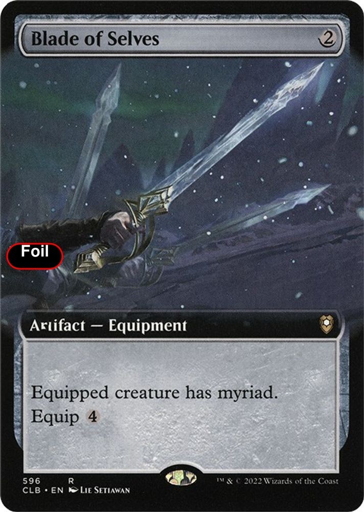 Foil Blade of Selves (Extended Art) – 596 – LP – Commander Legends: Battle fo…