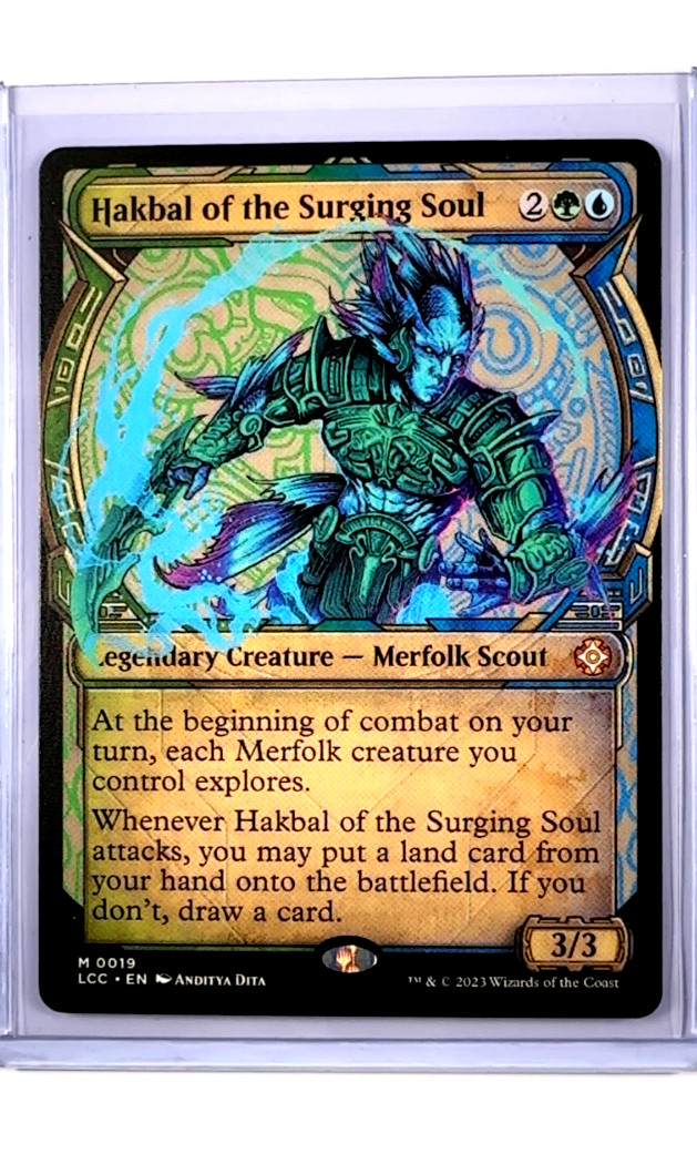 MTG Magic The Gathering Commander Ixalan Showcase #19 Hakbal of the Surging Soul