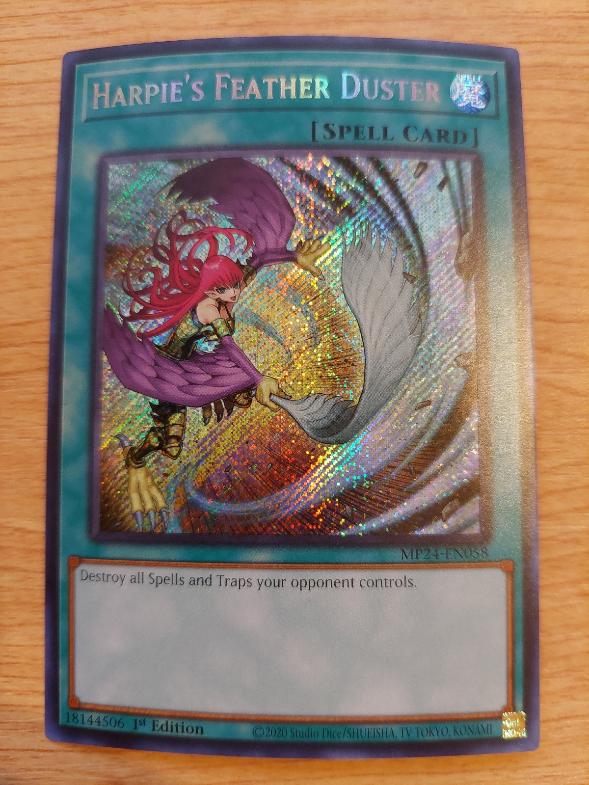 Harpie’s Feather Duster (Misprint) – MP24-EN058 – Misprint Secret Rare – 1st