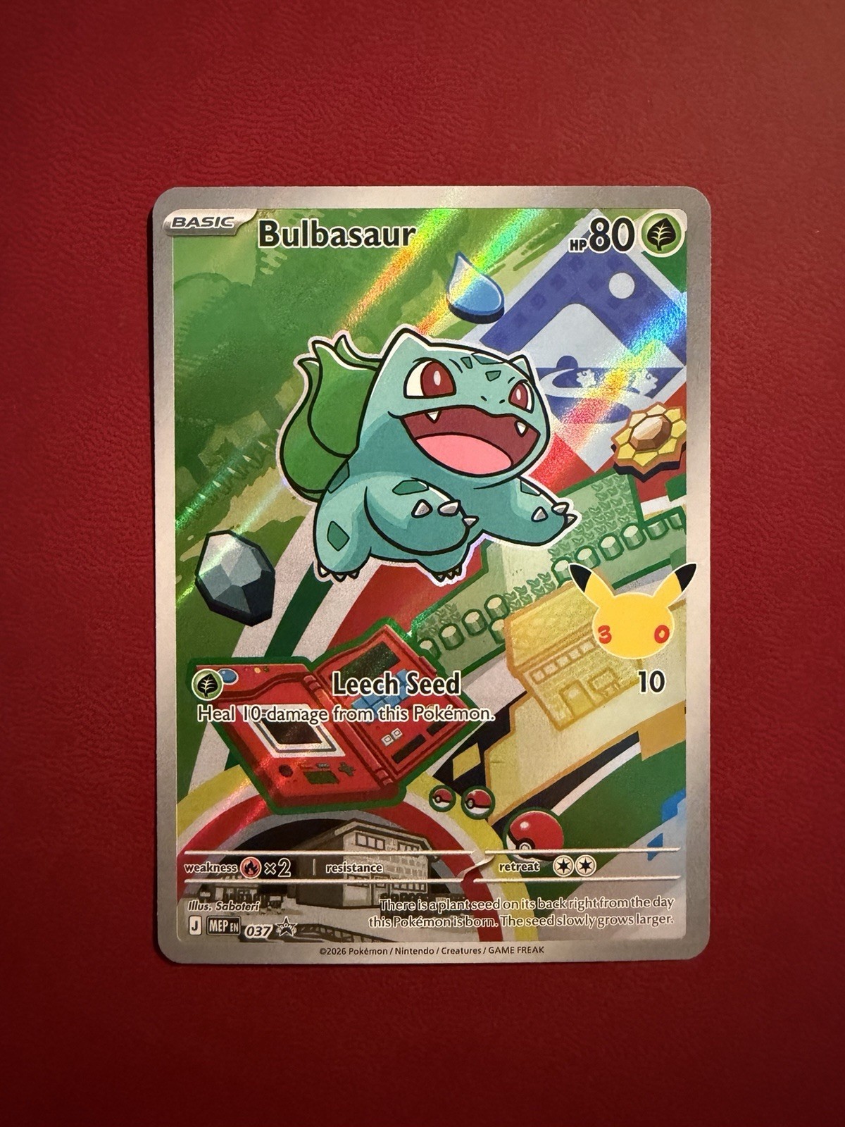 Bulbasaur 037 Holo Mega Evolution First Partner Promo Pokemon TCG
