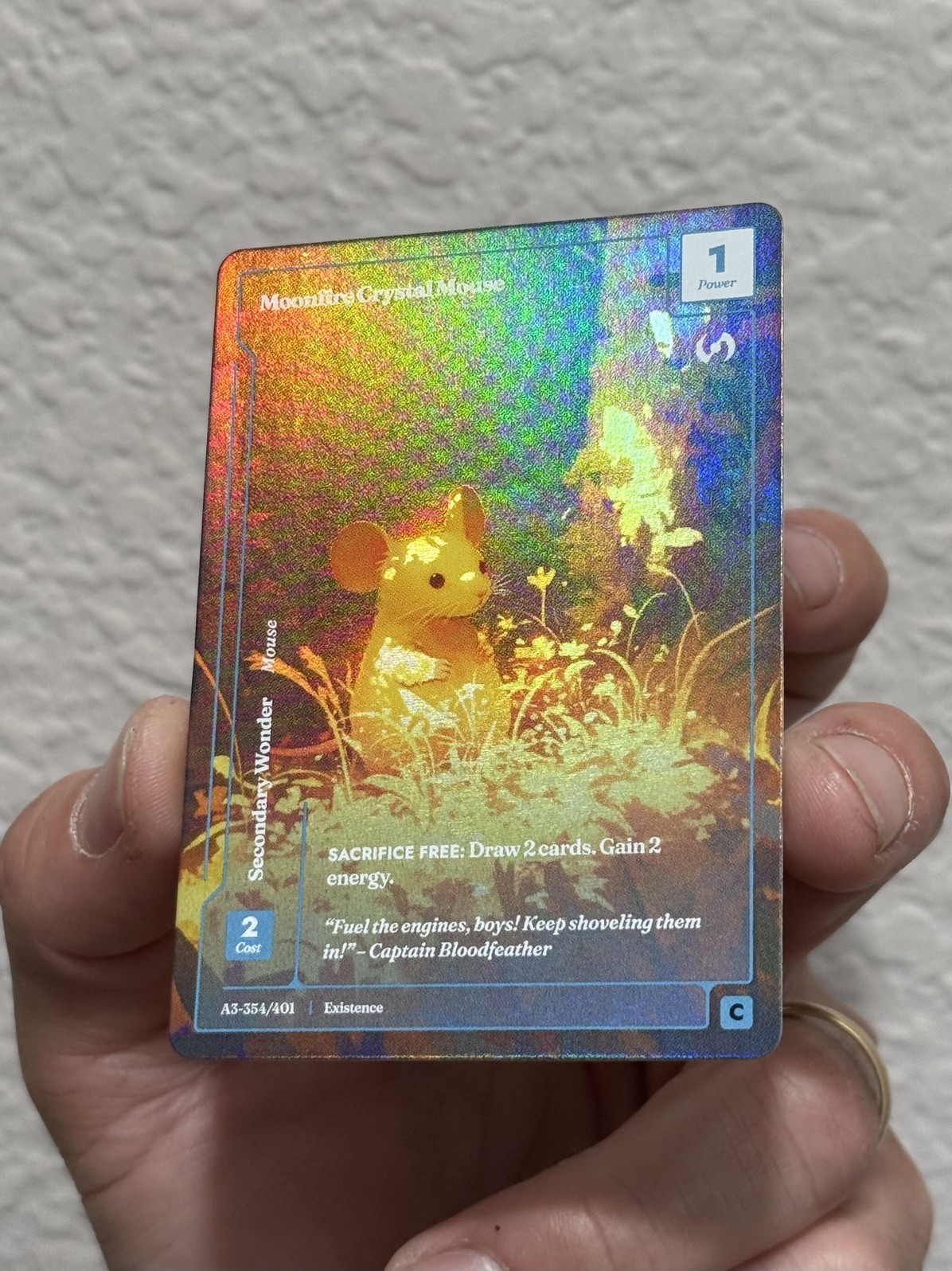 Moonfire Crystal Mouse (A3-354/401) SSP Formless Foil (Wonders of The First) 🔥