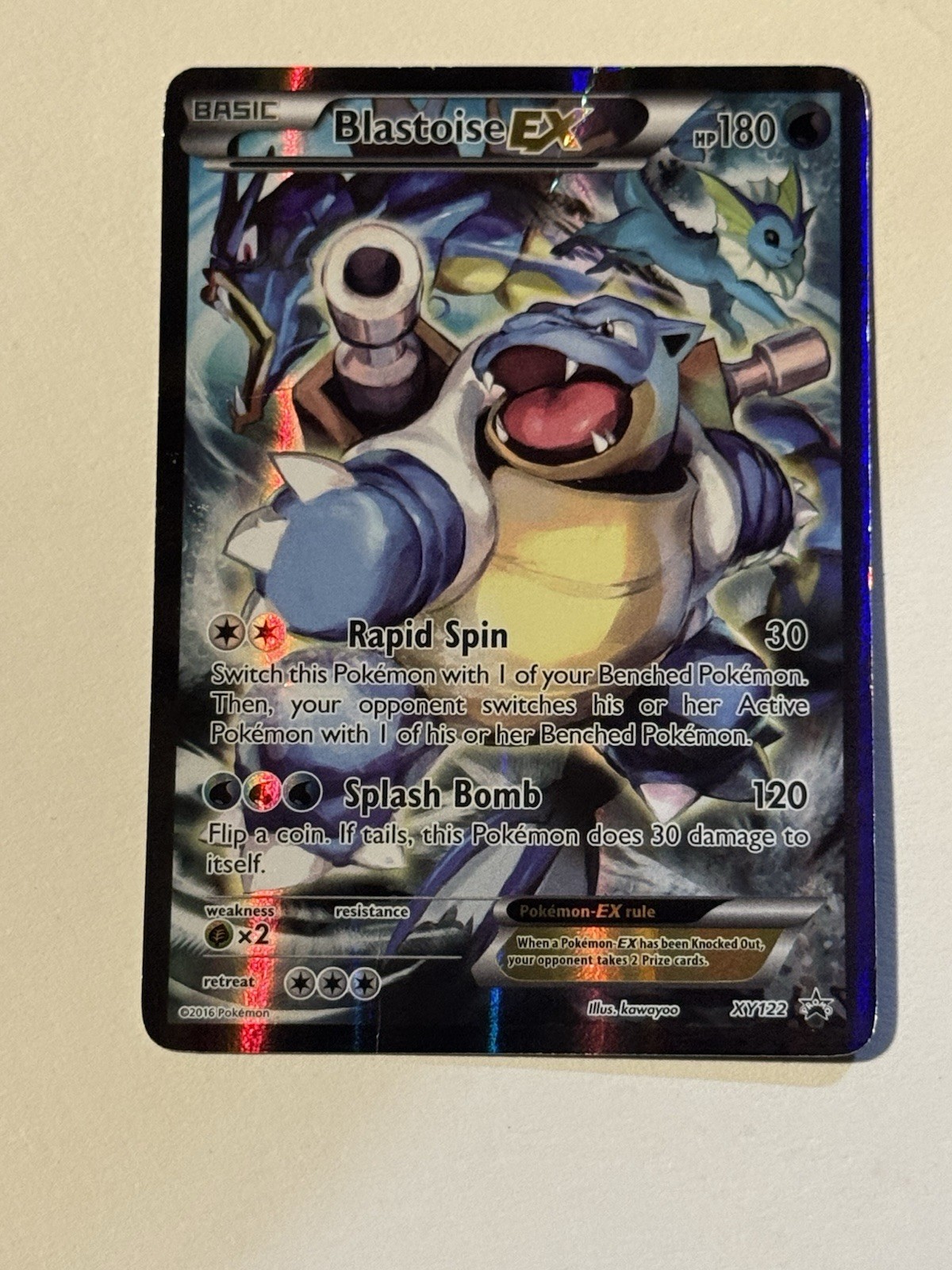 Pokémon TCG – Blastoise EX XY122 Black Star Promo Holo