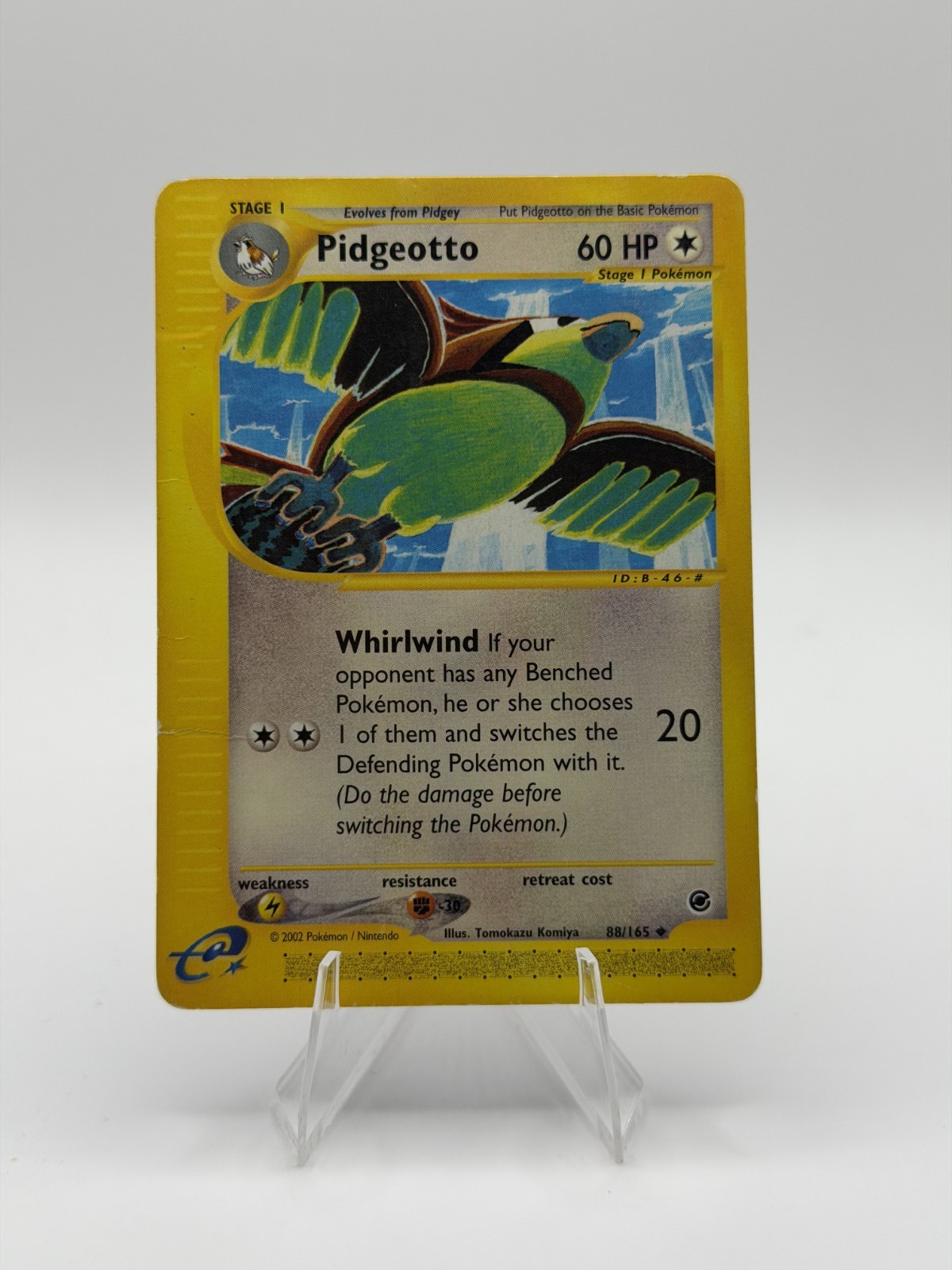 Pokemon TCG Pidgeotto 88/165 Expedition e-Reader Tomokazu Komiya HP-DMG