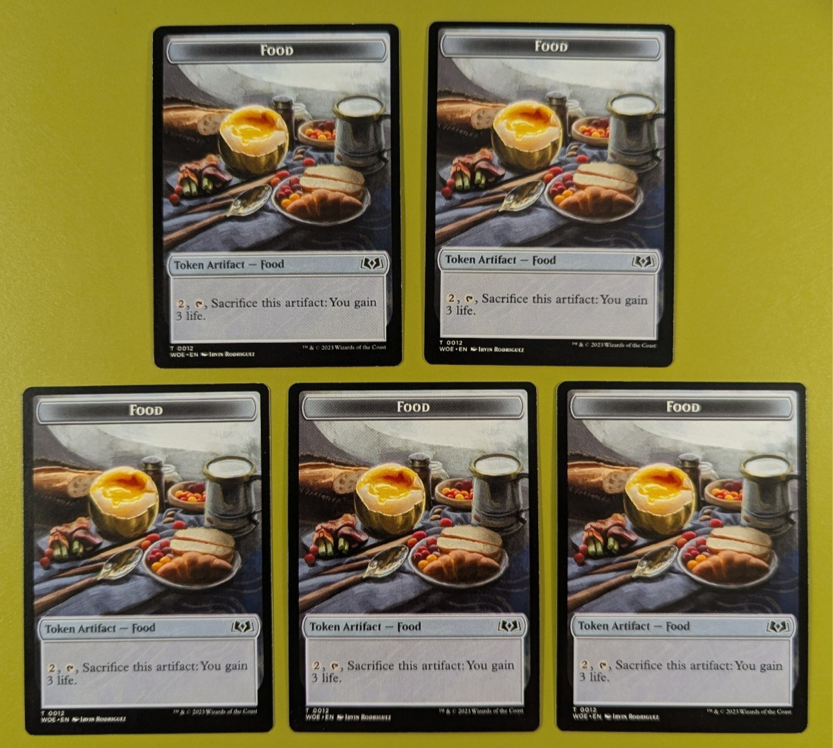 5 Food (0012) Token Wilds of Eldraine Magic the Gathering MTG 5