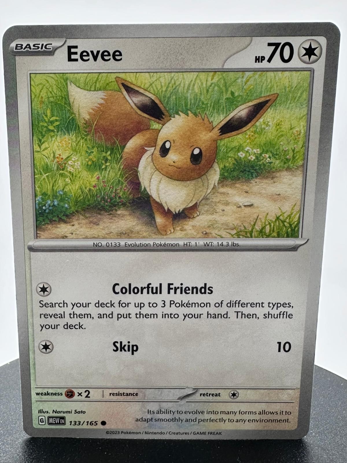 Eevee 133/165 Common 151 Pokemon NM/M Narumi Sato