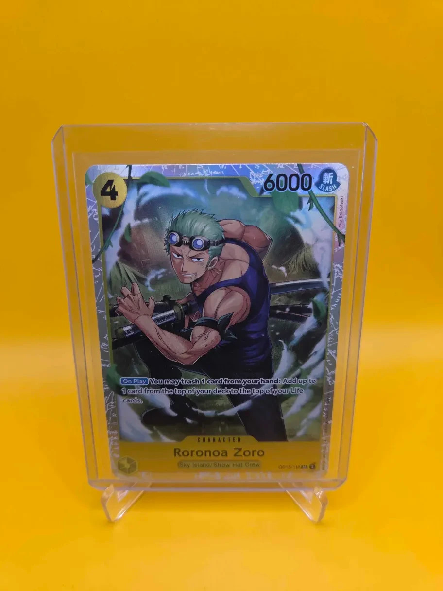 One Piece TCG English OP15-113 Roronoa Zoro SR Foil
