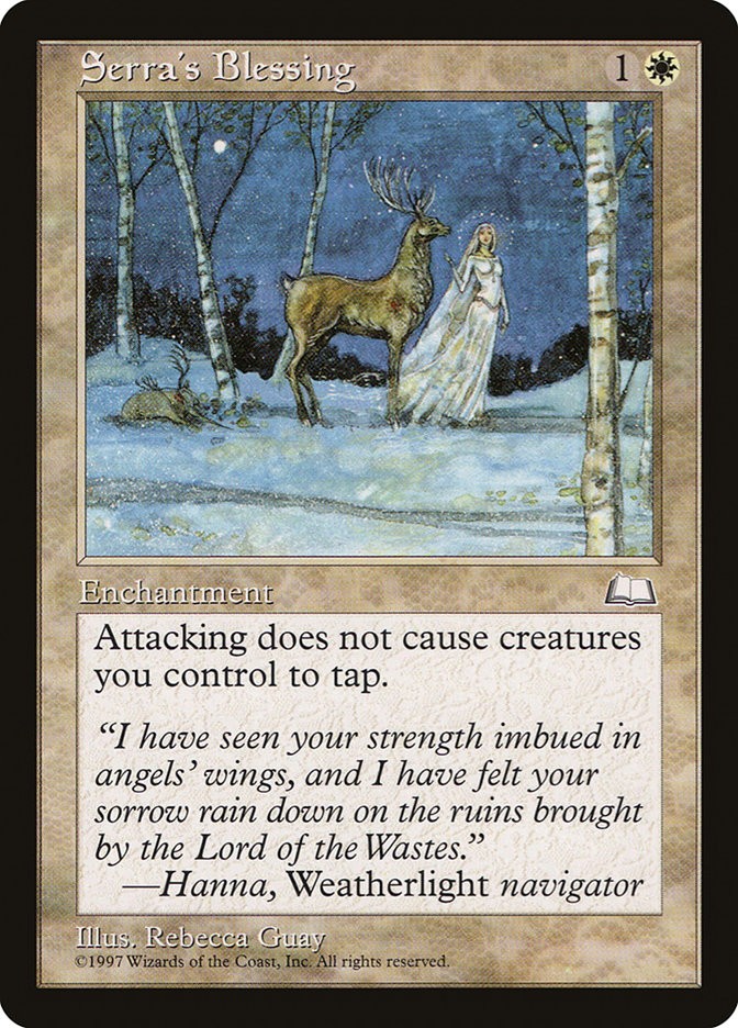 MTG Magic the Gathering Serra’s Blessing (25/167) Weatherlight LP