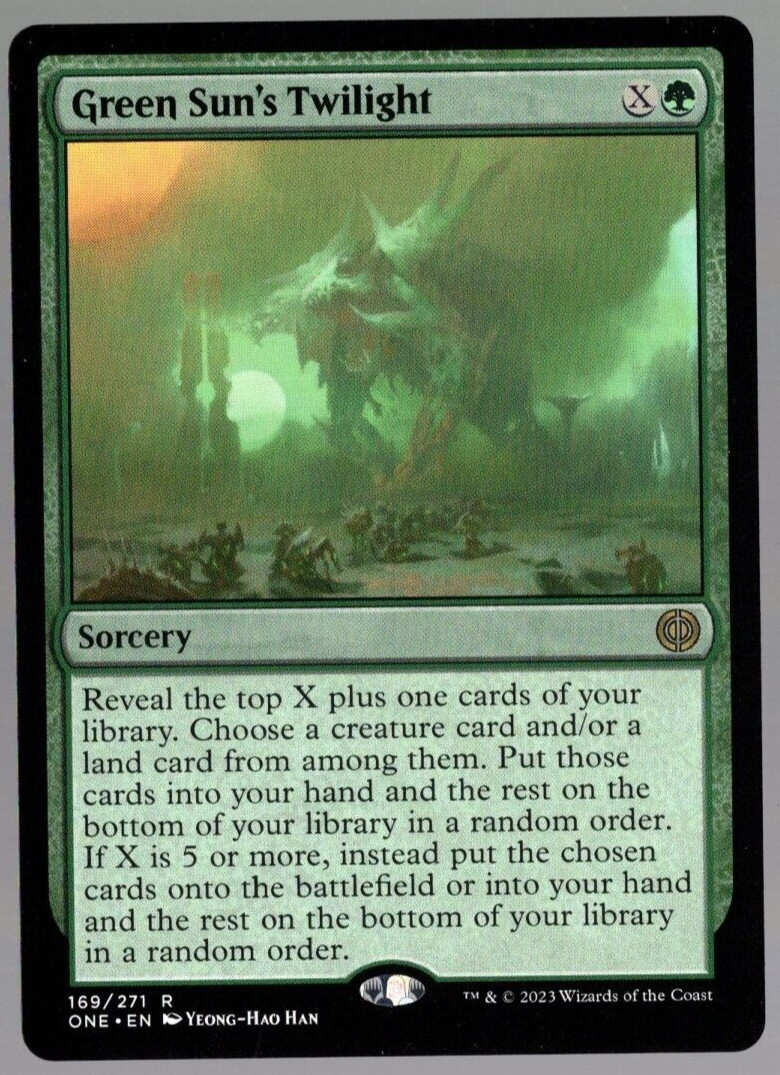 Green Sun’s Twilight 169/271 Non Foil Rare Phyrexia All Will Be One MTG NM