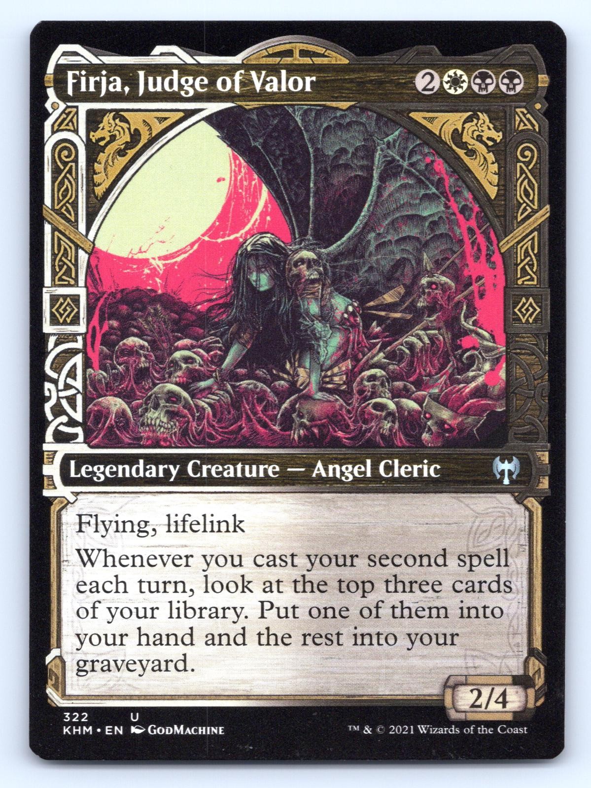 Firja, Judge of Valor (Showcase) 322 Uncommon Kaldheim Magic: The Gathering NM