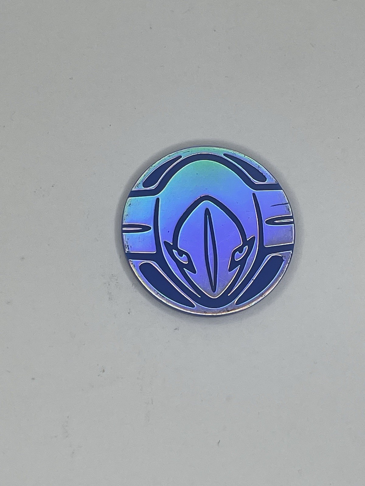 2013 Pokemon Coin Deoxys Blue Back Silver Mirror