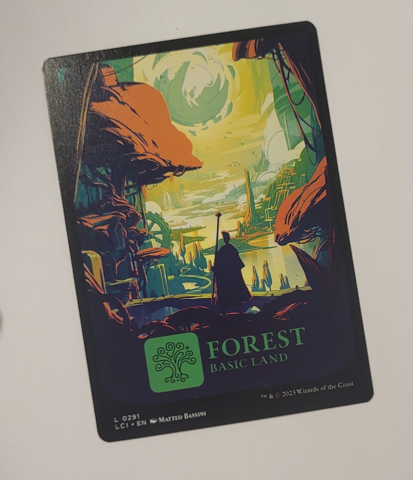 MTG Forest Full Art Land 0291 LCI Lost Caverns of Ixalan 2023 Basic Magic TCG