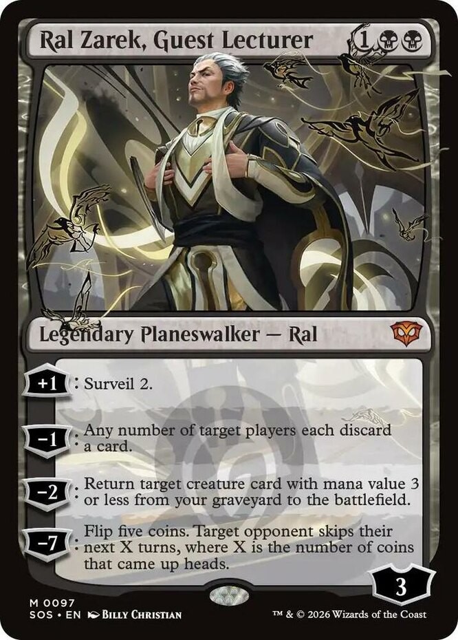 MTG Ral Zarek, Guest Lecturer, NM-Mint, English Secrets of Strixhaven