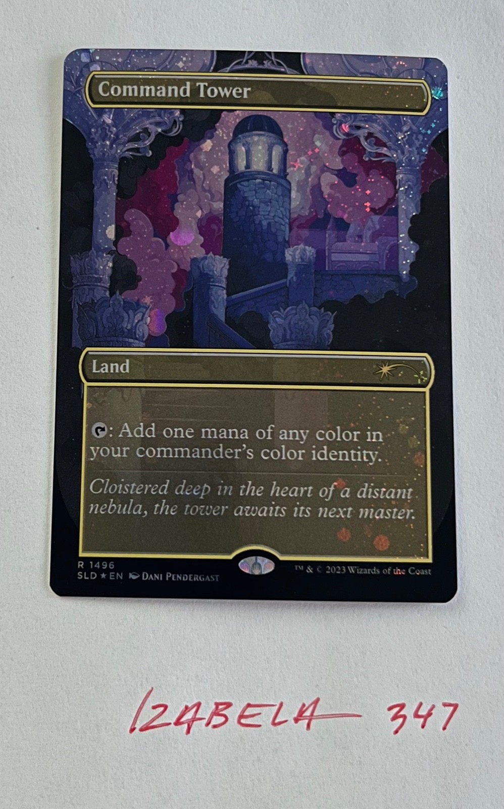 MTG Command Tower GALAXY FOIL Secret Lair Drop Series R#1496 NM/M