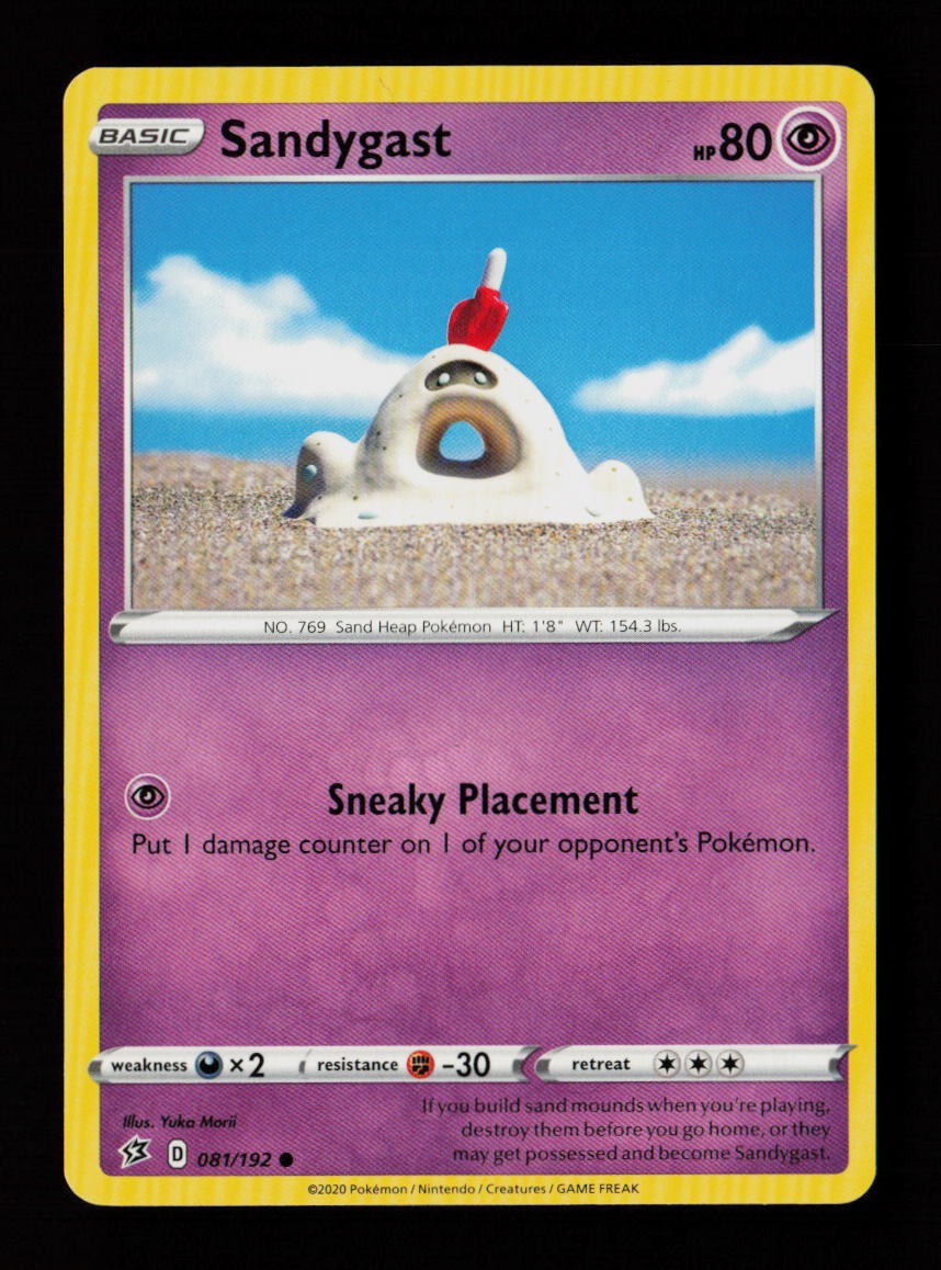 Sandygast 081/192 Common Yuka Morii Rebel Clash Pokemon Cards