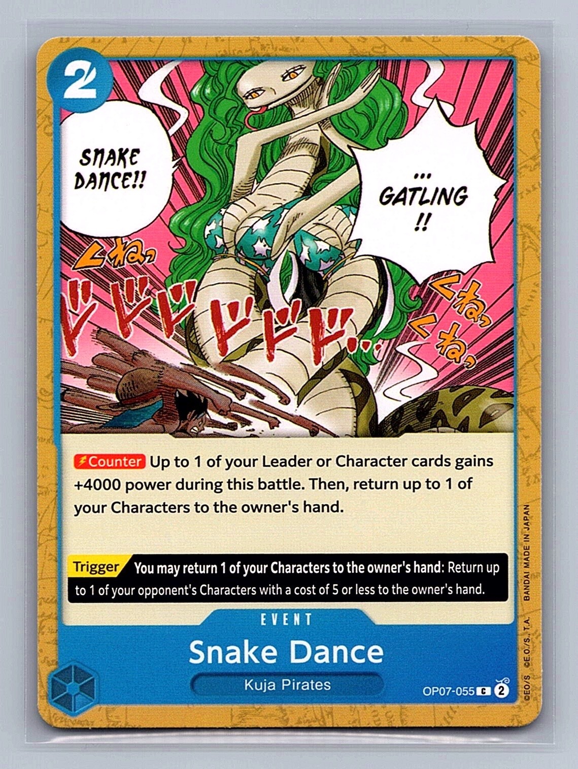 SNAKE DANCE !!! One Piece English OP07-055 500 Years in the Future