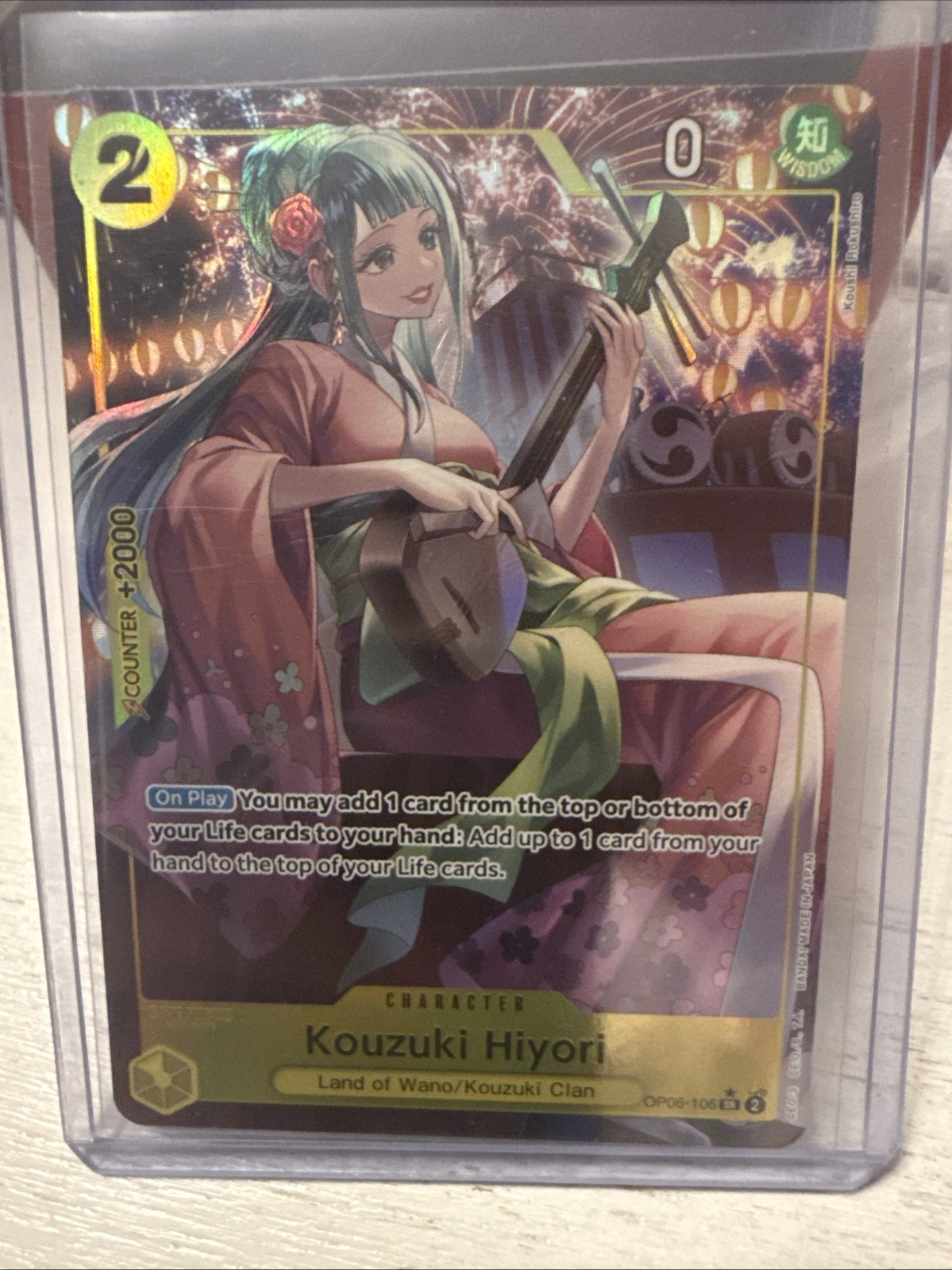 Kouzuki Hiyori (Alternate Art) OP06-106 Wings of the Captain Foil