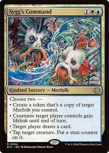 Sygg’s Command NM Rare MTG Lorwyn Eclipsed ECL Sorcery Merfolk Near Mint Regular