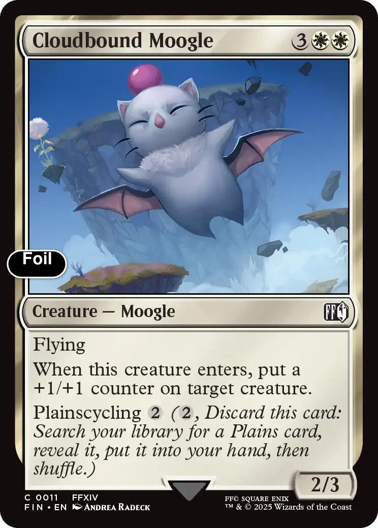 Cloudbound Moogle Foil 11 FINAL FANTASY NM EN