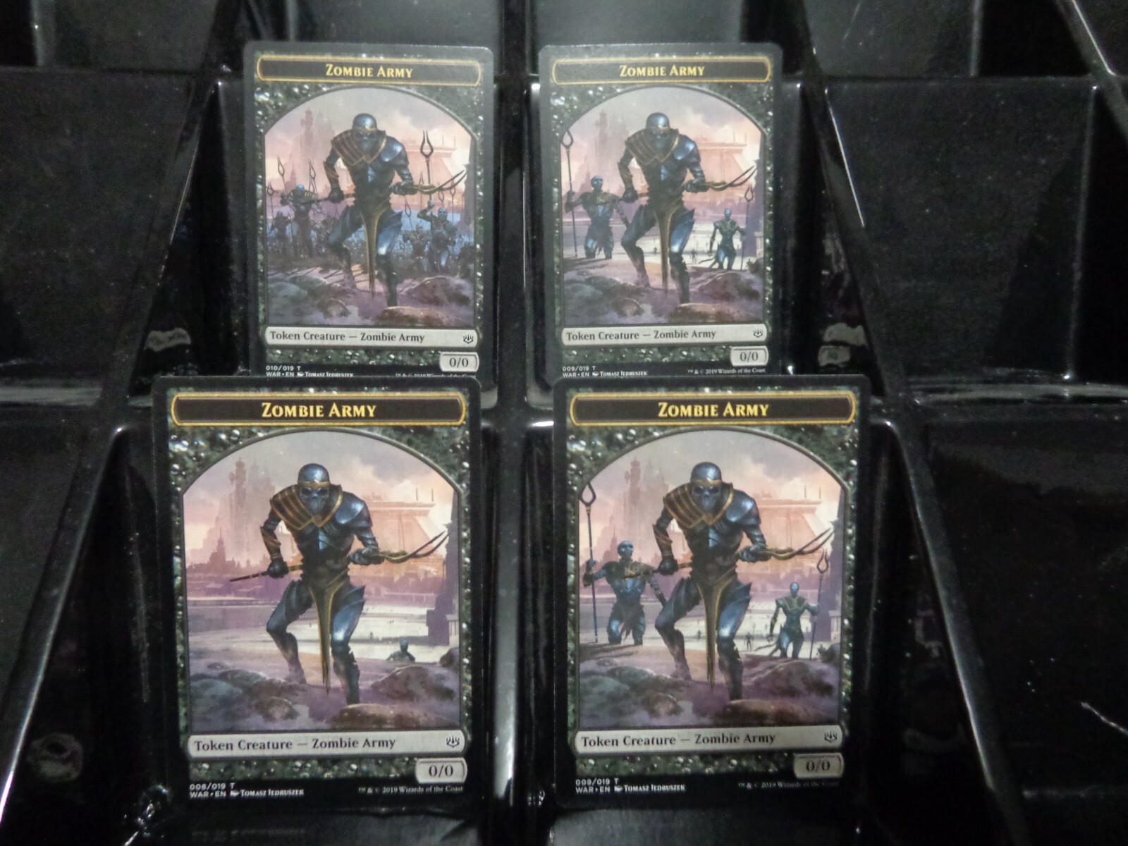MTG Zombie Army Token 4 pack