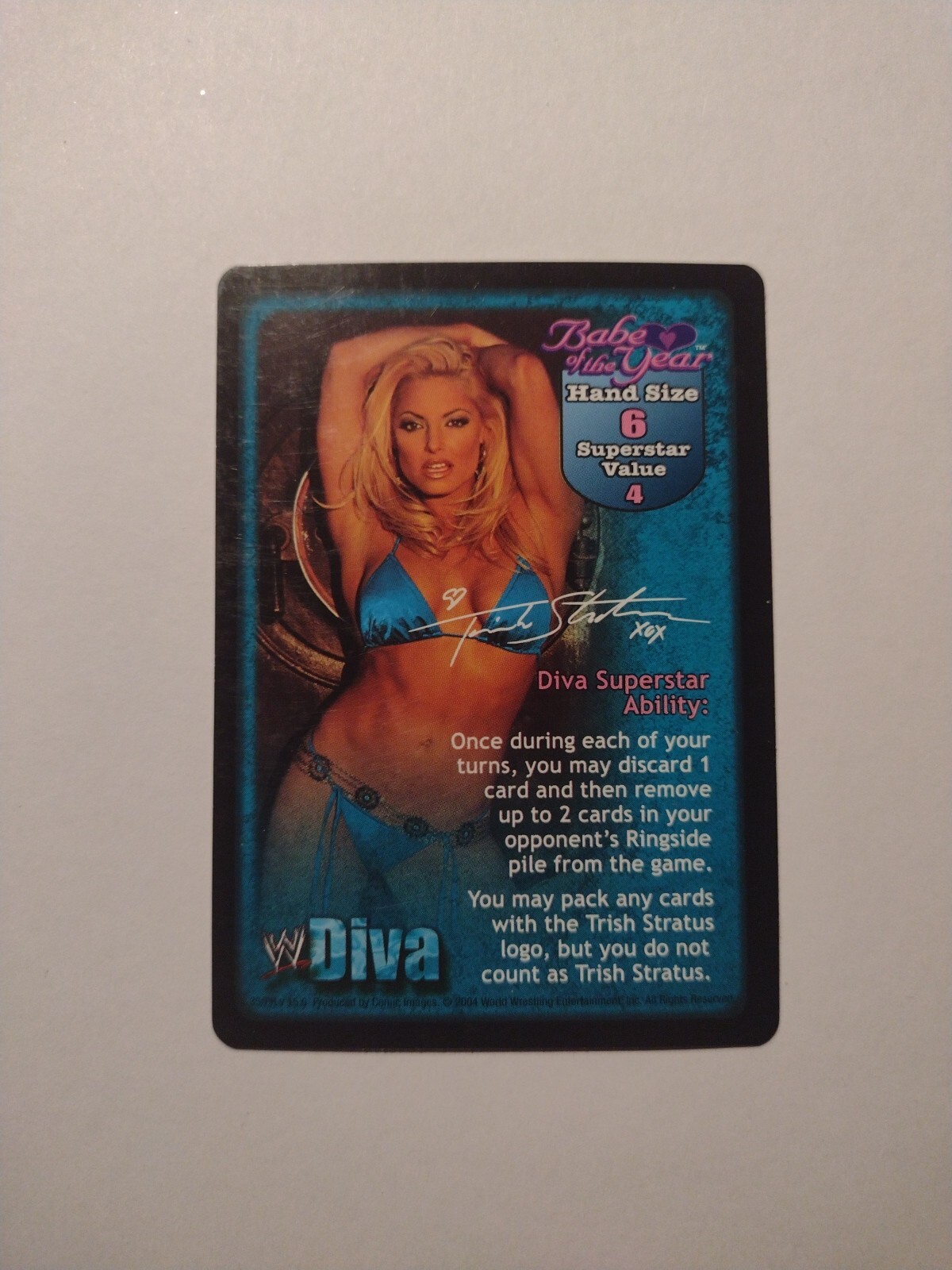 WWF/ WWE Raw Deal CCG Babe of the Year Superstar Card 35/PR Promo Diva