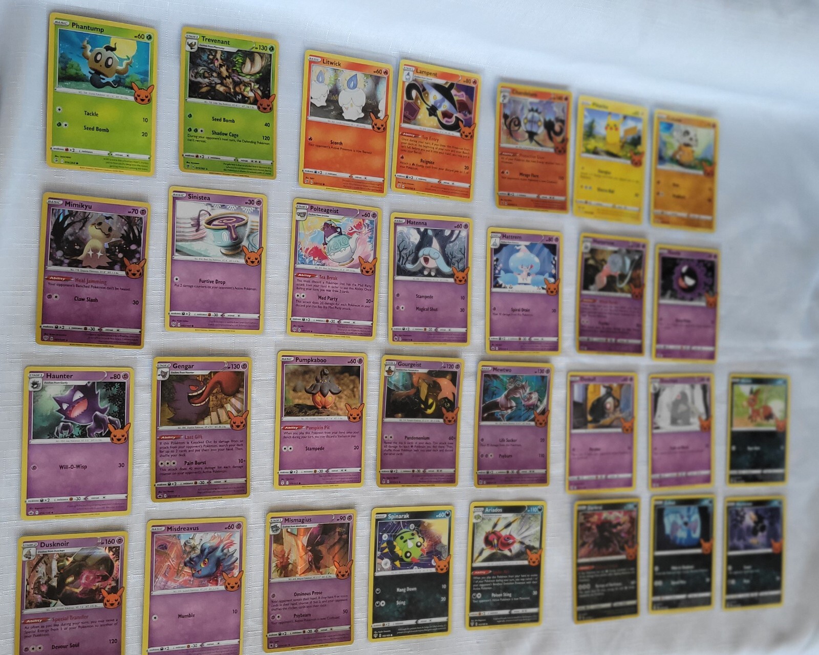 🔥 Pokemon TCG 🔥 Trick or Trade Halloween Stamp Cards 🔥 Complete Mast Set ✈️🚀
