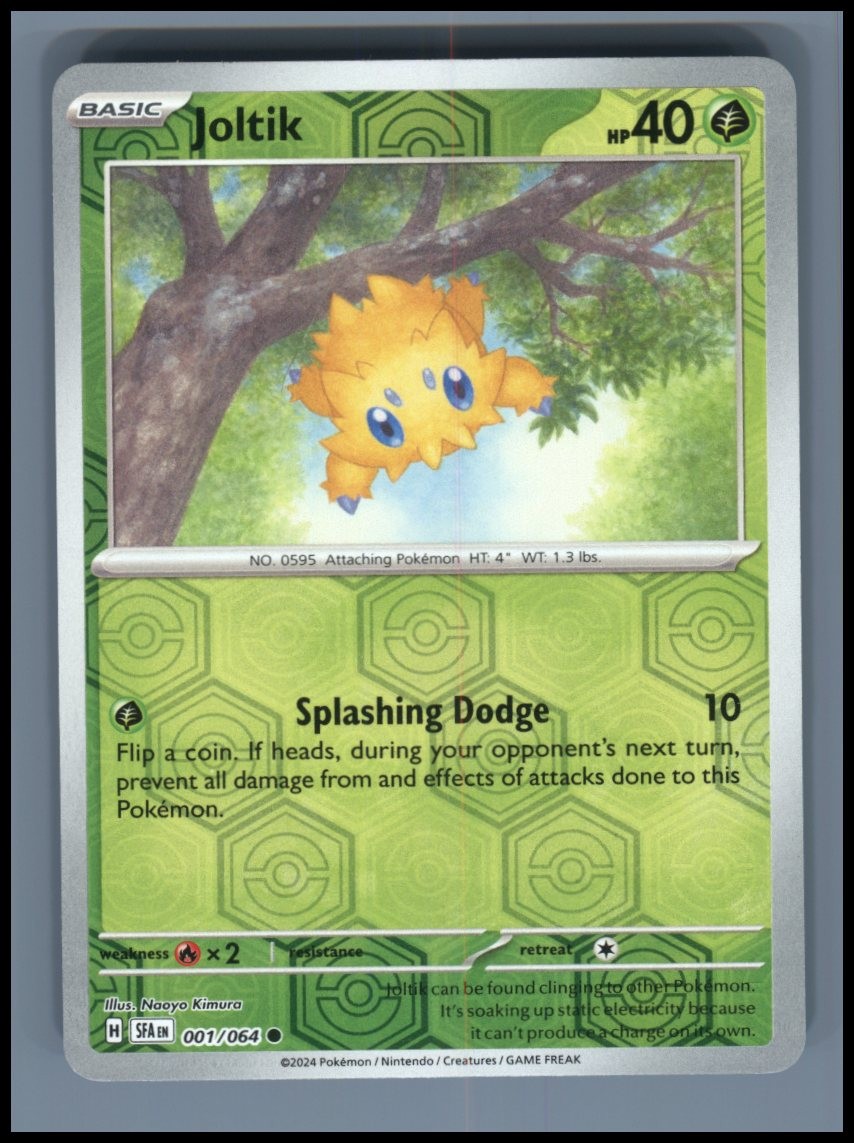 Joltik 001/064 Common Shrouded Fable Pokemon Reverse Holo Near Mint