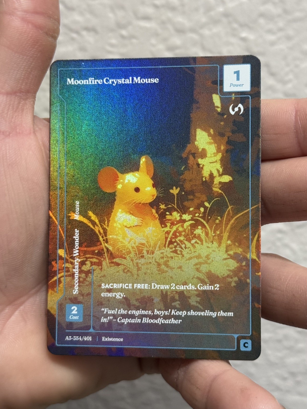 Moonfire Crystal Mouse (A3-354/401) SSP Formless Foil (Wonders of The First) 🔥