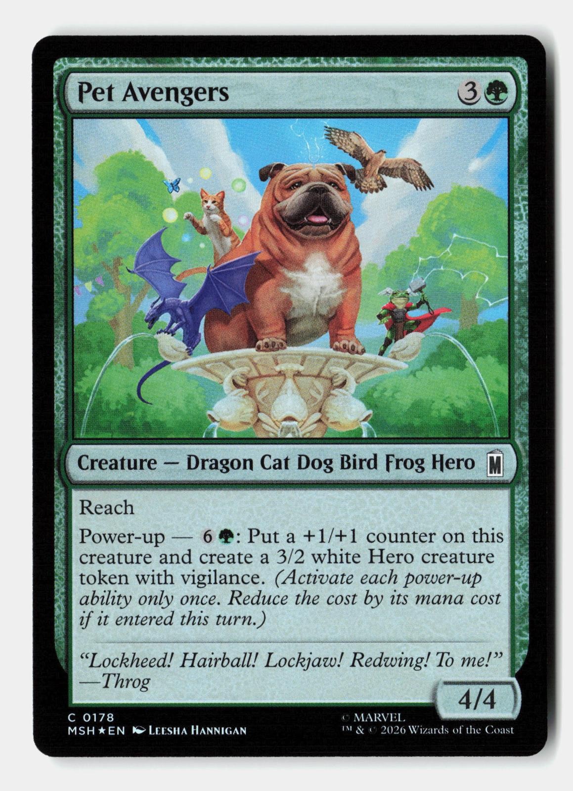 Pet Avengers 178 Common Marvel Super Heroes Magic: The Gathering Near Mint