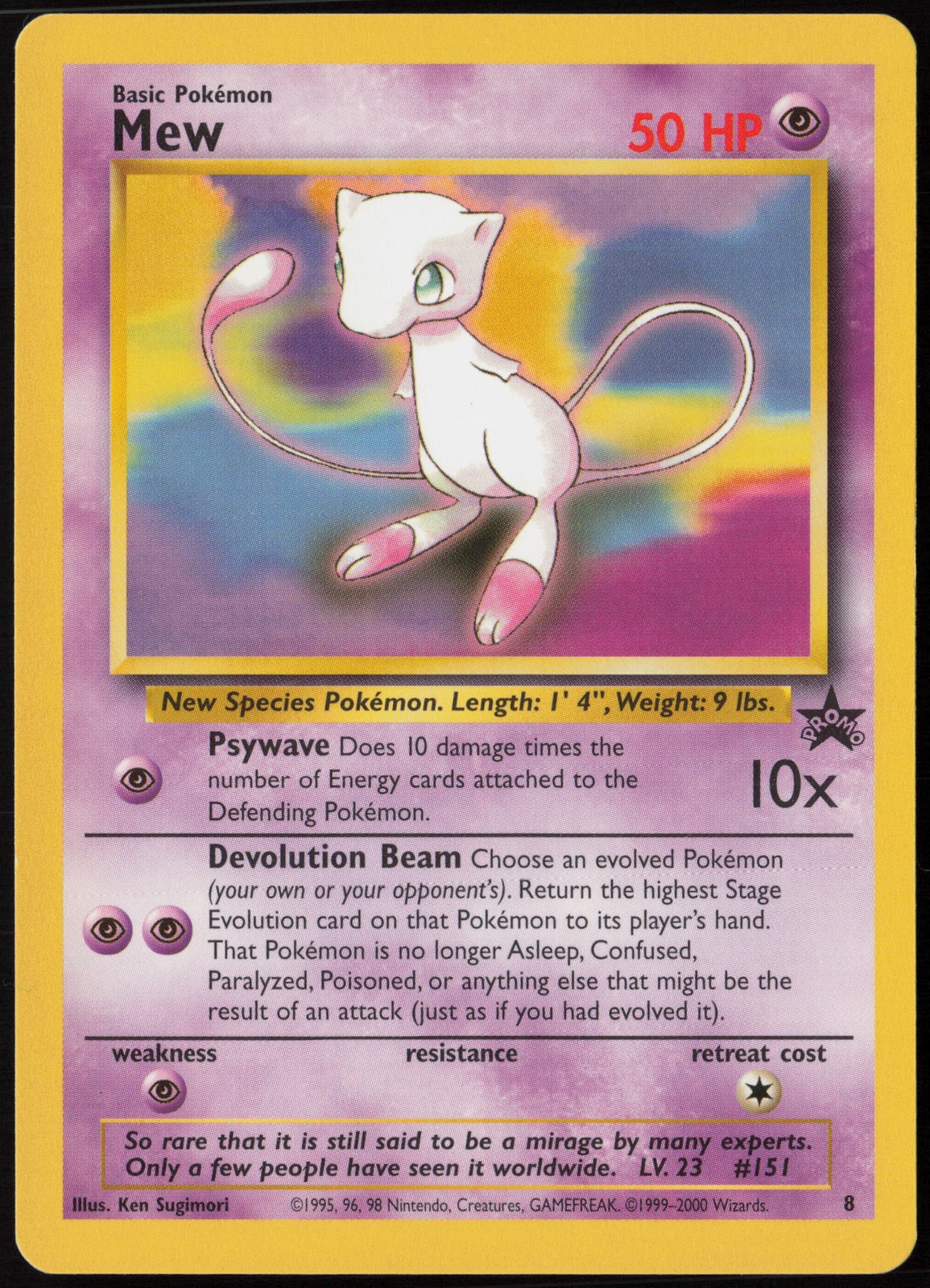 Mew (8) 08/53 WoTC Promo Promo EN Pokemon NM
