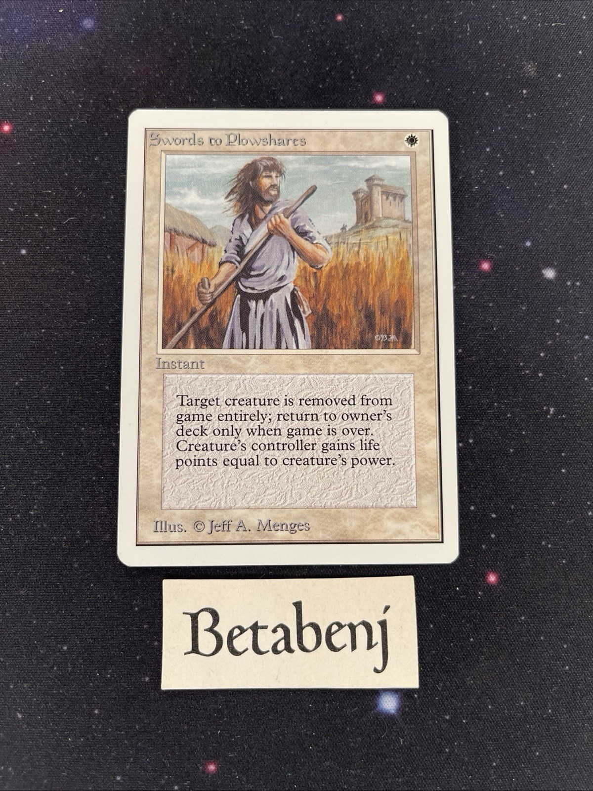 1x MTG Unlimited Swords to Plowshares from Estate Collection