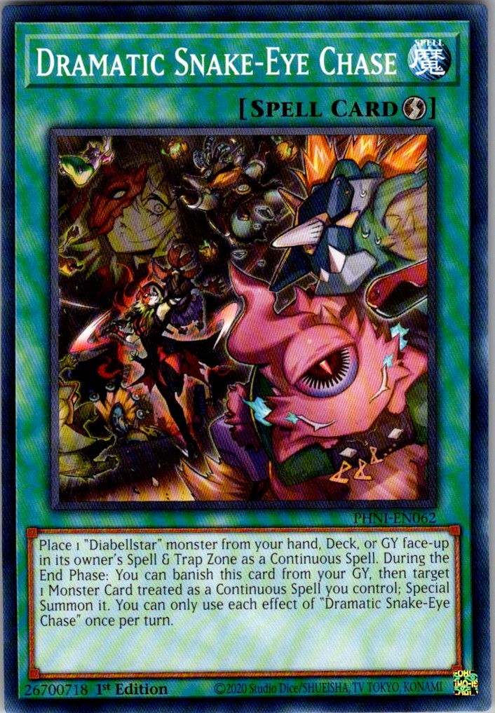 Dramatic Snake-Eye Chase Phantom Nightmare PHNI-EN062 Yu-Gi-Oh NM