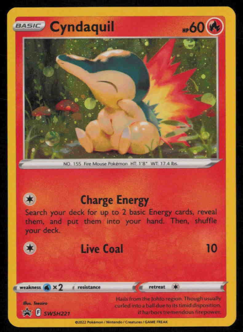 Cyndaquil (Cosmos Holo) SWSH221 SWSD Sword & Shield Promo LP
