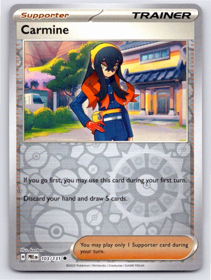POKEMON CARMINE PRISMATIC EVOLUTIONS 103/131 REVERSE HOLO NM A6592 FREE S&H