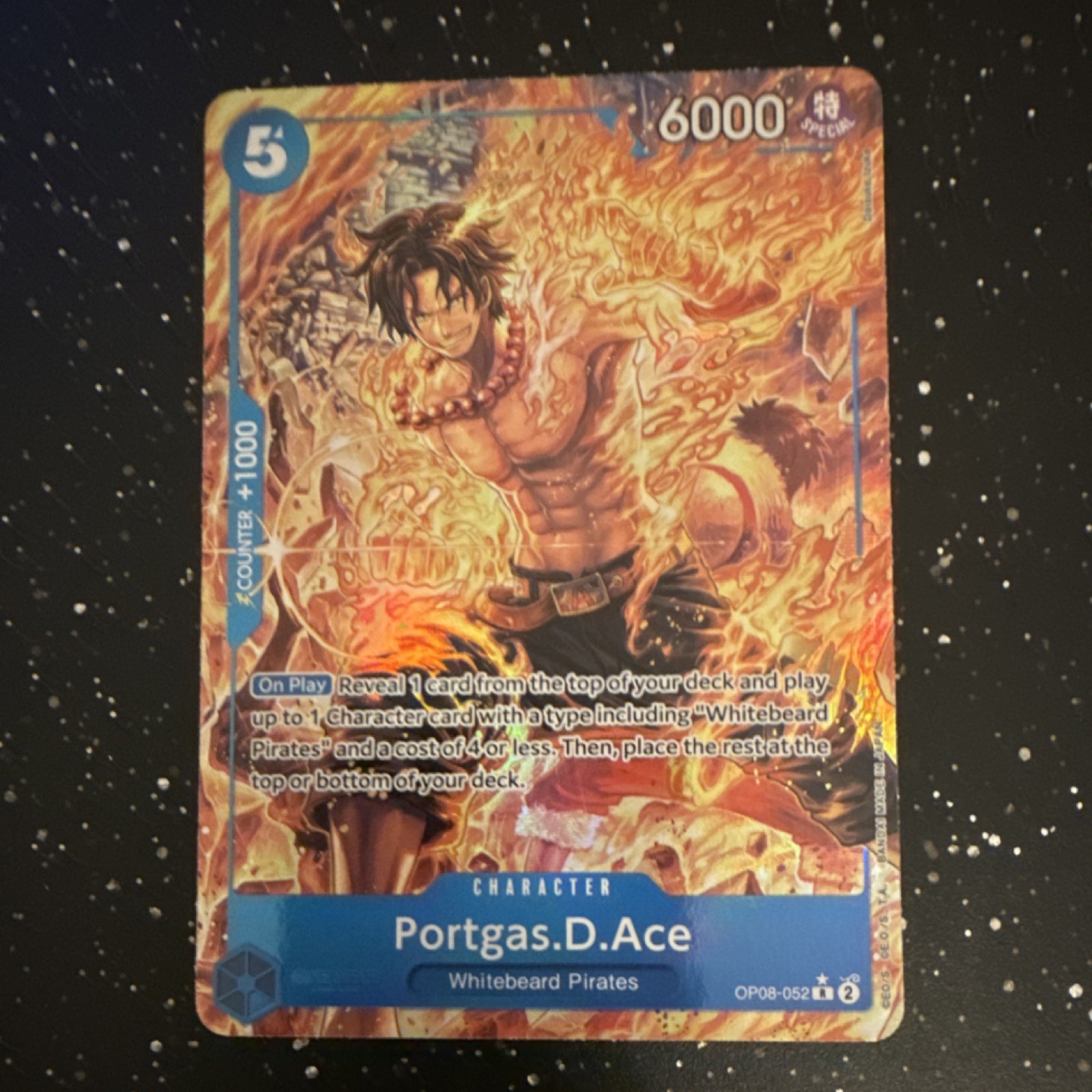 Portgas.D.Ace OP08-052 Two Legends ALT ART Foil One Piece CCG English