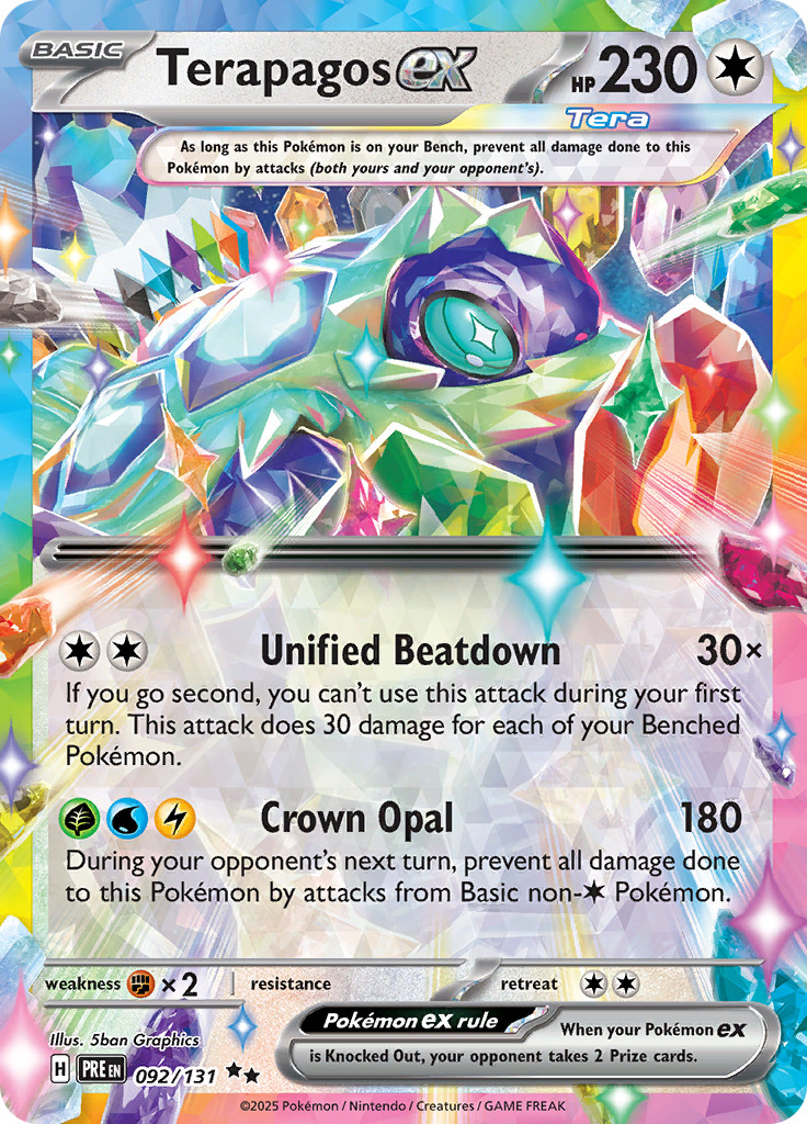 Terapagos ex 092/131 – Prismatic Evolutions – Pokemon TCG – Double Rare
