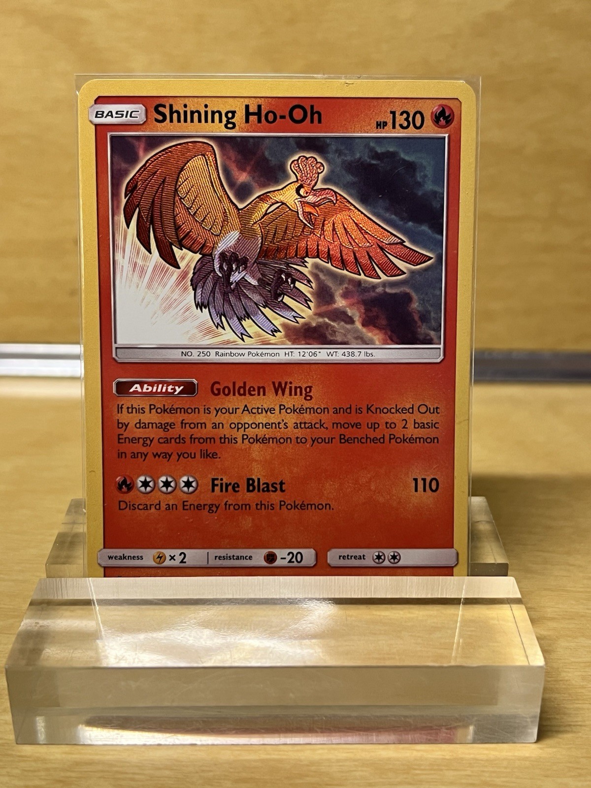 Pokemon TCG Shining Ho-oh SM70 Black Star Promo — MINT condition